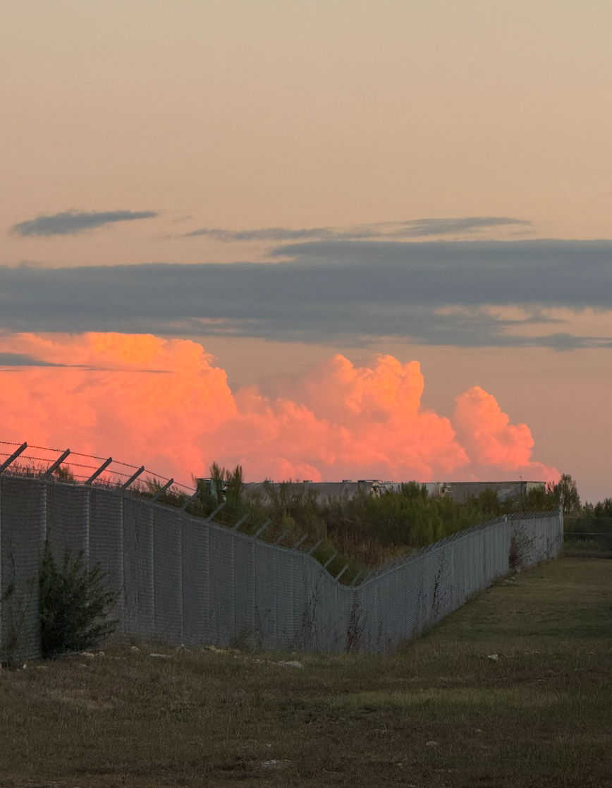 Fenced-off Sunset November 2025